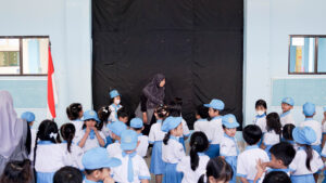 Potret suasana upacara peringatan Hari Kartini di hall PG-K GIS 3 Jogja